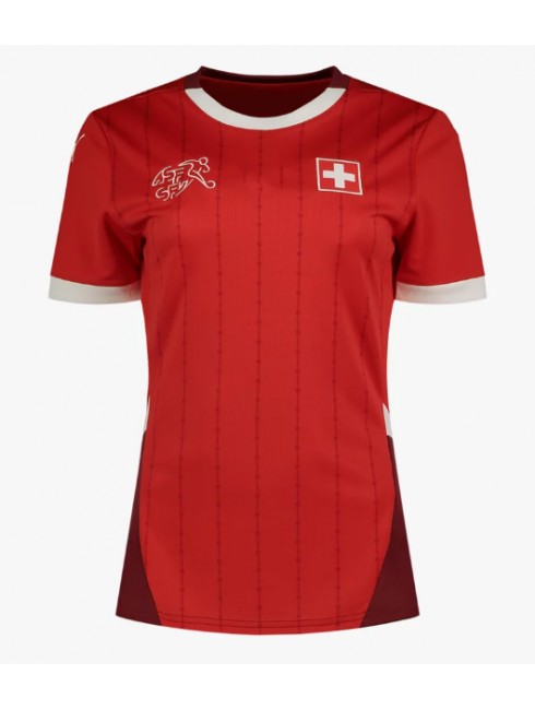 Švicarska Zenski Domaci Dres EP 2024 Kratak Rukavima Švicarska Zenski Domaci Dres EP 2024 Kratak Rukavima